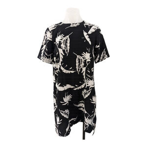 Adam Lippes Collective Size 2 Birds Of Prey Shift Dress Black White Hourglass